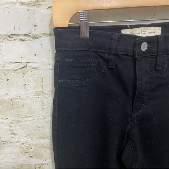 Gap Easy Leggings Black Skinny Ankle Leg Mid Rise Stretch Jeans - Picture 2 of 5